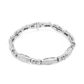 14K White Gold 2.0 Cttw Channel - Set Alternating Baguette and - Ontymer