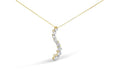 14k Yellow Gold 3.0 cttw Baguette and Brilliant Round - Cut Diamond - Ontymer