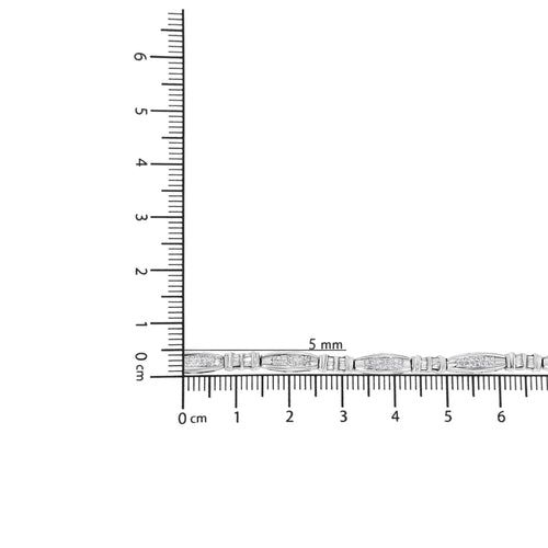14K White Gold 2.0 Cttw Channel - Set Alternating Baguette and - Ontymer