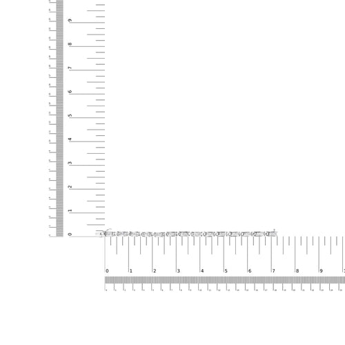 14K White Gold 3.0 Cttw Invisible Set Princess Cut Diamond Link and - Ontymer
