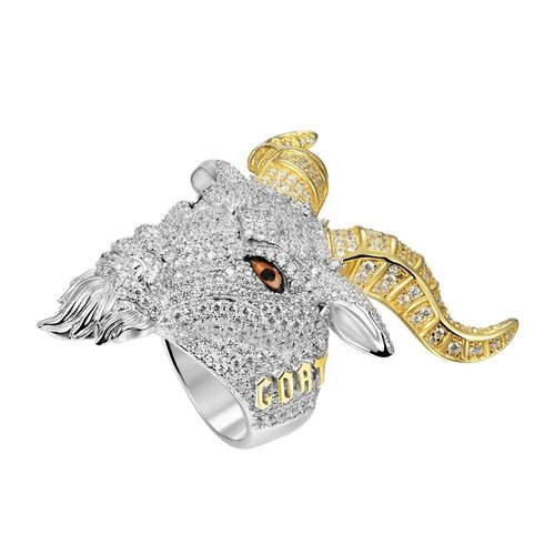 15.05ct Lab Diamond GOAT Ring | IGI Certified VS | 10K White Gold - Ontymer