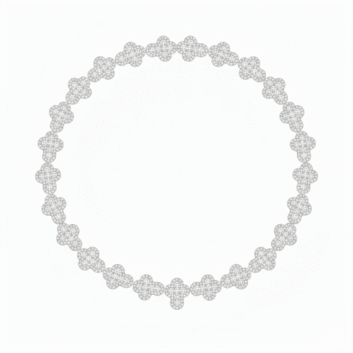 56ct Lab Diamond Necklace | Cross Pendant | IGI Certified | 10K White - Ontymer