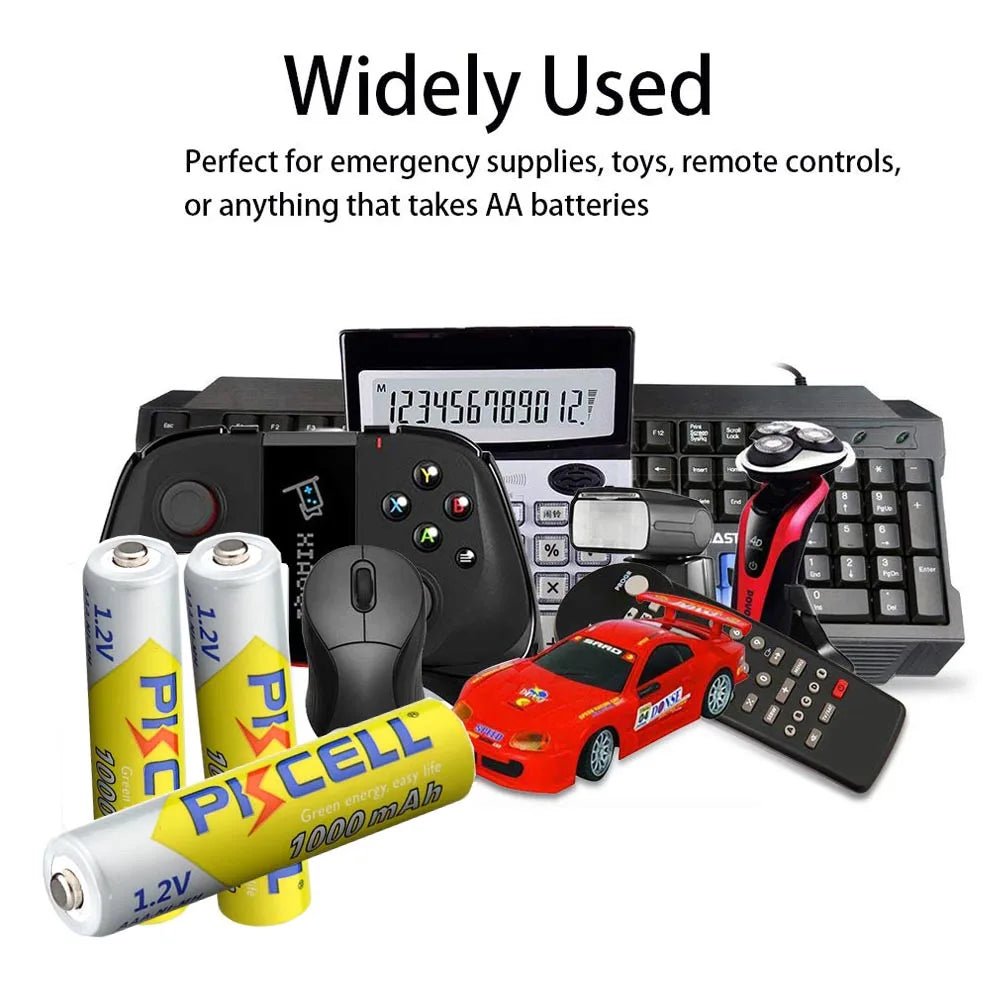 10PCS PKCELL 1.2v NI - MH AAA Battery 3A 1000MAH AAA Rechargeable Battery aaa nimh battery batteries rechargea for flashlight toys - Ontymer