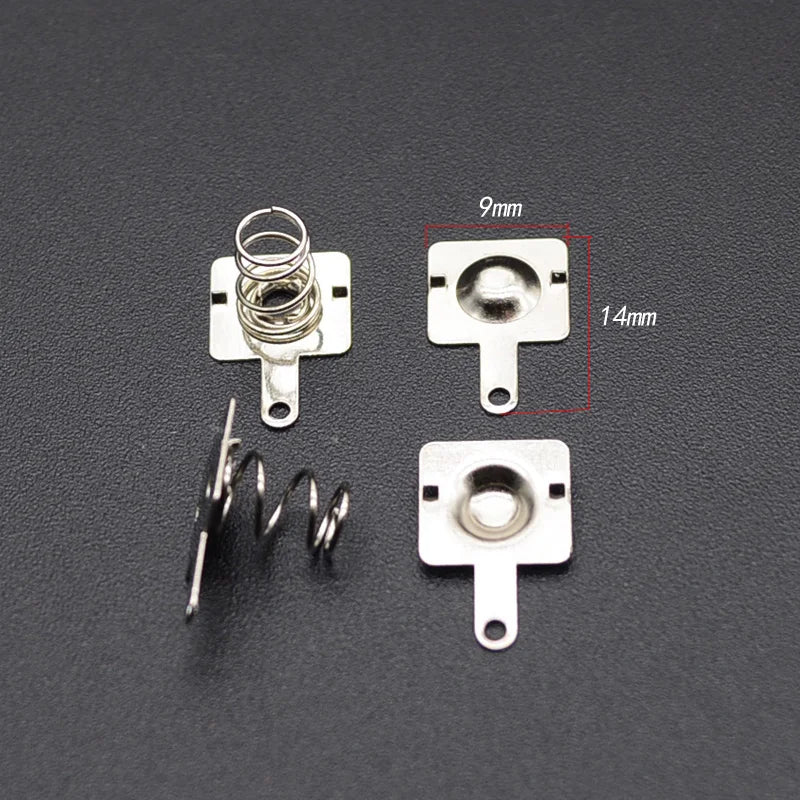 20pcs/ Replacement Metal Batteries Spring Contact Plate Silver For AA AAA Batteries - Ontymer