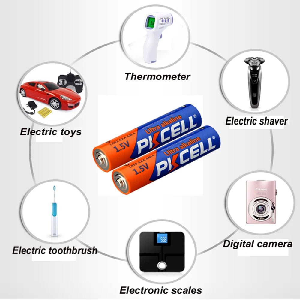 20Pcs PKCELL lr03 AM4 E92 AAA Batteries 1.5V alkaline batteries aaa primary and Dry batteries For camera calculator - Ontymer