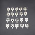 20pcs/ Replacement Metal Batteries Spring Contact Plate Silver For AA AAA Batteries - Ontymer