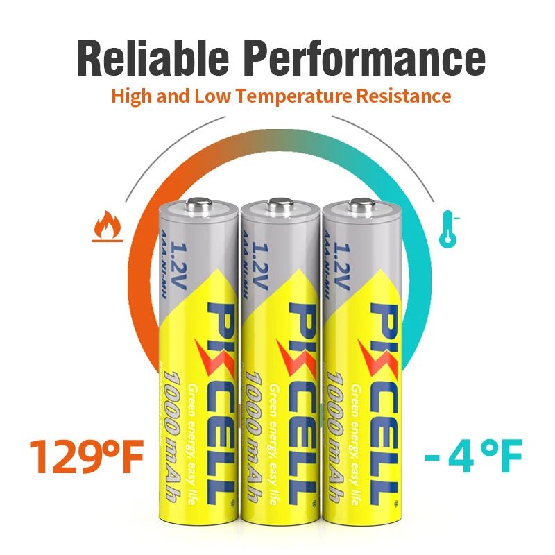 4/8PC PKCELL AAA NIMH Rechargeable Battery 3A 1000mah 1.2V NI - MH AAA Battery batteries Rechargeable aaa up to 1000circle times - Ontymer