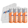 4PC PKCELL 2500mWh 1.6V Ni - Zn AA Rechargeable Batteries 2A AA NIZN Battery camera toys batteries With 1PC AA Battery Holder Box - Ontymer