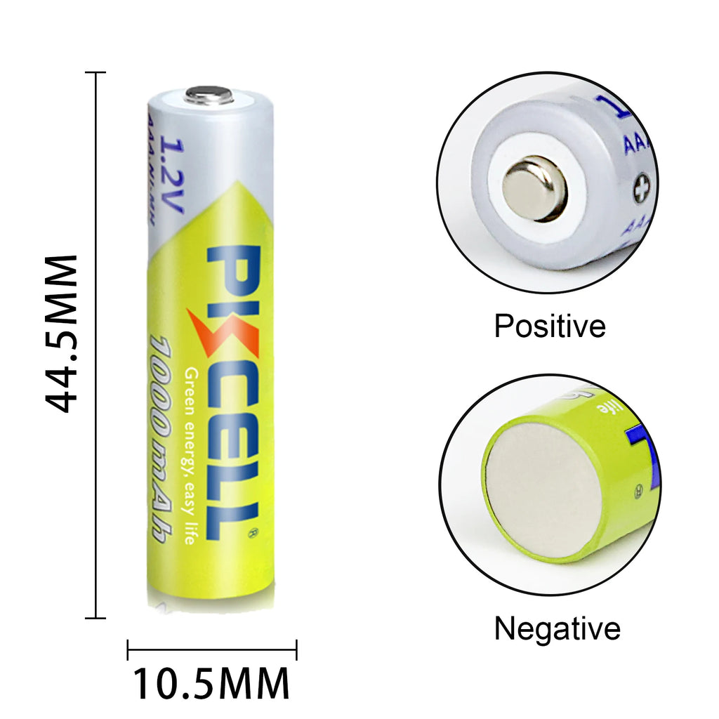 10PCS PKCELL 1.2v NI - MH AAA Battery 3A 1000MAH AAA Rechargeable Battery aaa nimh battery batteries rechargea for flashlight toys - Ontymer