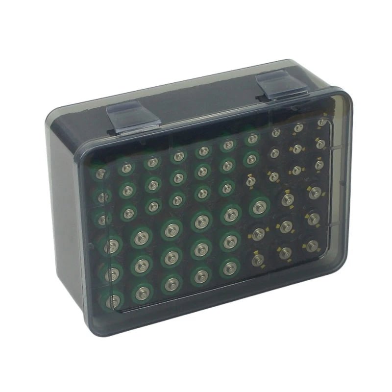 Battery Storage Organizer Holder Holds 54 AA AAA Batteries, Battery Box Case Garage Container,Home Drawer Organization Dispenser - Ontymer