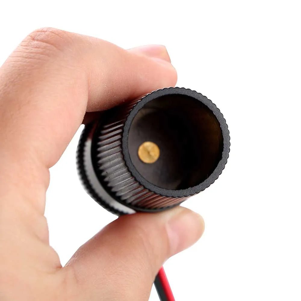 Car Accessories 12V 15A Female Batteries Socket Plug Car Battery Terminal Clamp Clip Cigarette Lighter Power Socket Adaptor - Ontymer