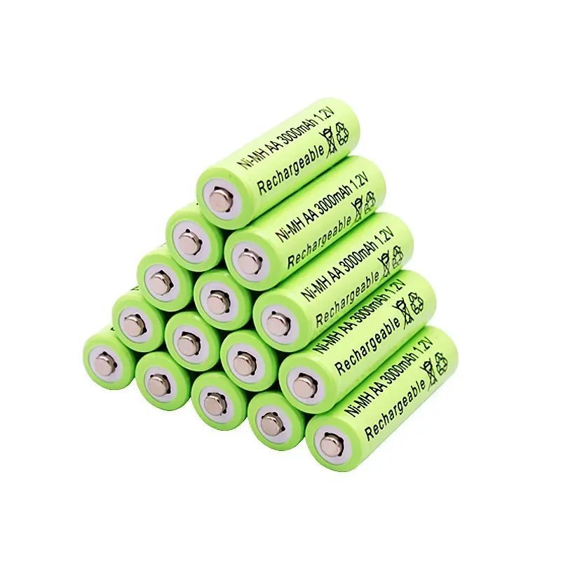 1.2V AA 3000mAh NiMH 1.2V Rechargeable Batteries Green Battery Garden Solar Lamp LED Flashlight Lantern Lamp Torch - Ontymer