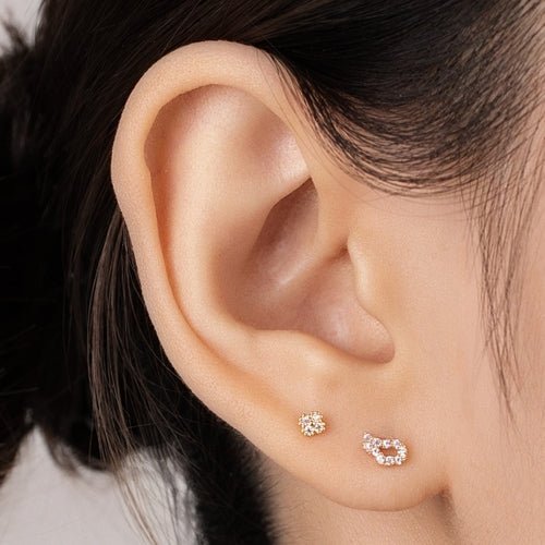 14K (58.5%) SOLID GOLD ANGELIC WING PIERCING - Ontymer