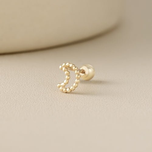 14K (58.5%) SOLID GOLD LUNA PIERCING - Ontymer