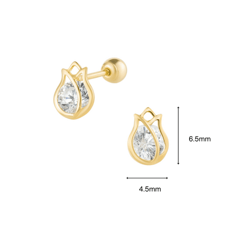 14K (58.5%) SOLID GOLD BELLAROSE PIERCING - Ontymer