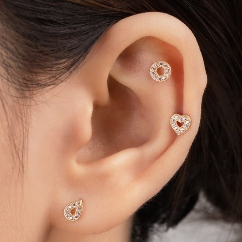 14K (58.5%) SOLID GOLD DULCIE PIERCING - Ontymer