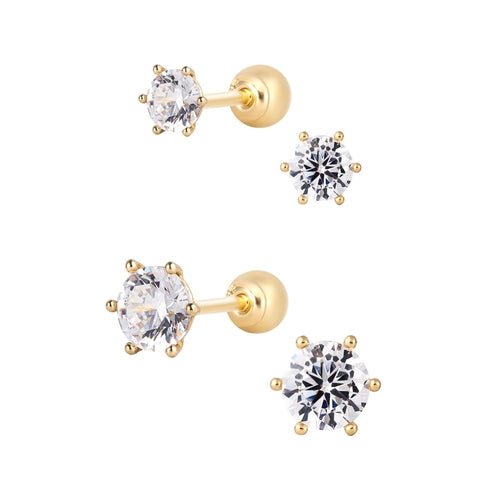 14K (58.5%) SOLID GOLD 6 PRONG PIERCING - Ontymer