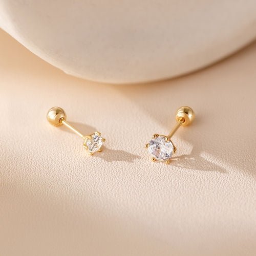 14K (58.5%) SOLID GOLD 6 PRONG PIERCING - Ontymer