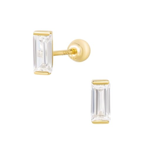 14K (58.5%) SOLID GOLD RECTANGLE PIERCING - Ontymer