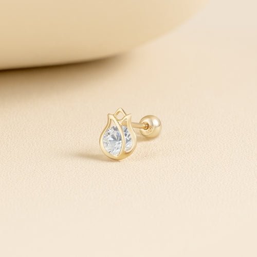 14K (58.5%) SOLID GOLD BELLAROSE PIERCING - Ontymer