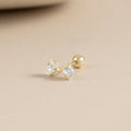 14K (58.5%) SOLID GOLD CUBIC BOW TIE PIERCING - Ontymer