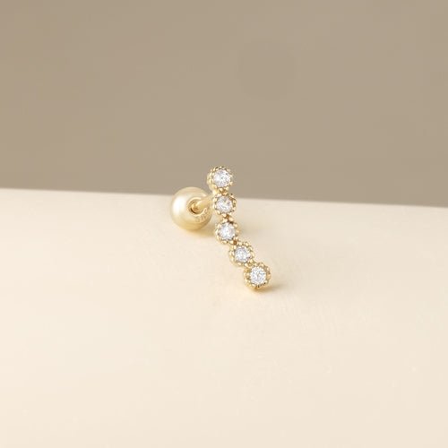 14K (58.5%) SOLID GOLD XAVIA PIERCING - Ontymer