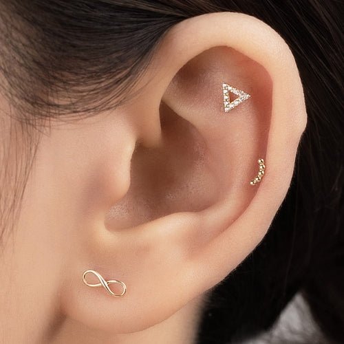 14K (58.5%) SOLID GOLD ETERNITY PIERCING - Ontymer