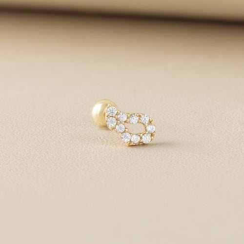 14K (58.5%) SOLID GOLD ANGELIC WING PIERCING - Ontymer