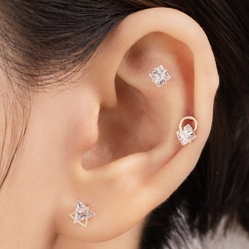 14K (58.5%) SOLID GOLD SIMM PIERCING - Ontymer