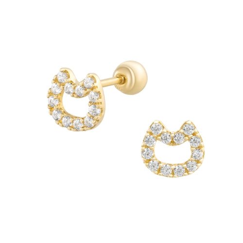 14K (58.5%) SOLID GOLD CATTIE PIERCING - Ontymer