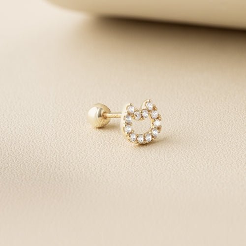 14K (58.5%) SOLID GOLD CATTIE PIERCING - Ontymer