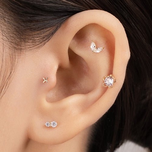 14K (58.5%) SOLID GOLD AURELIA PIERCING - Ontymer