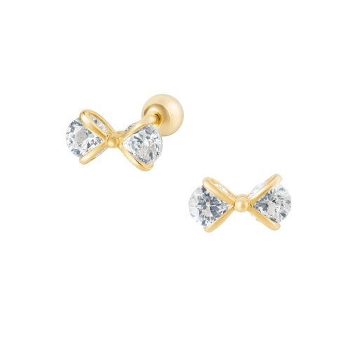 14K (58.5%) SOLID GOLD CUBIC BOW TIE PIERCING - Ontymer