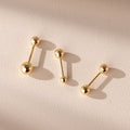 14K (58.5%) SOLID GOLD BALL PIERCING - Ontymer