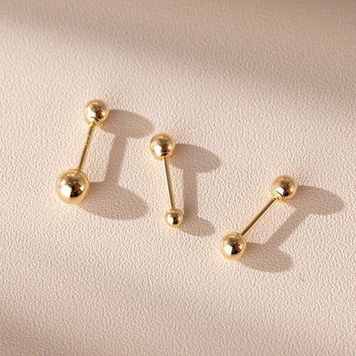14K (58.5%) SOLID GOLD BALL PIERCING - Ontymer