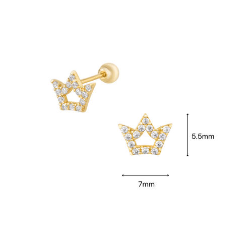 14K (58.5%) SOLID GOLD CROWNIE PIERCING - Ontymer