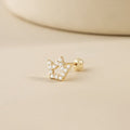 14K (58.5%) SOLID GOLD CROWNIE PIERCING - Ontymer
