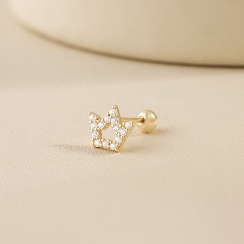 14K (58.5%) SOLID GOLD CROWNIE PIERCING - Ontymer