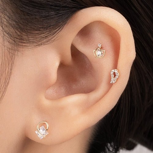 14K (58.5%) SOLID GOLD ANGELIC WING PIERCING - Ontymer