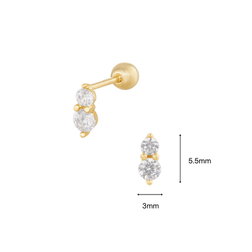 14K (58.5%) SOLID GOLD AURELIA PIERCING - Ontymer