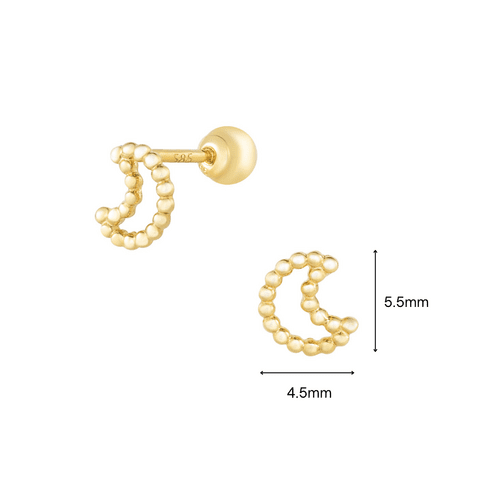 14K (58.5%) SOLID GOLD LUNA PIERCING - Ontymer