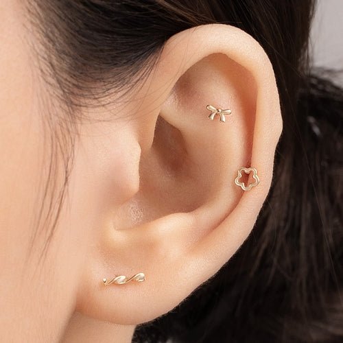 14K (58.5%) SOLID GOLD PETAL PERFECTION PIERCING - Ontymer