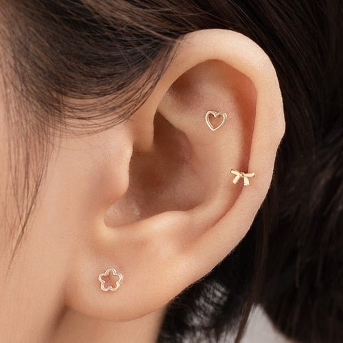 14K (58.5%) SOLID GOLD PETAL PERFECTION PIERCING - Ontymer