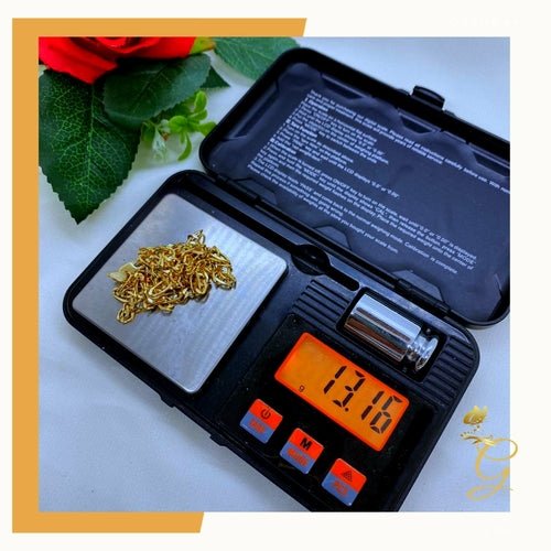 14K Real Solid Gold Chain - Mens Solid Figaro Chain 24” 4.7MM Width - Ontymer